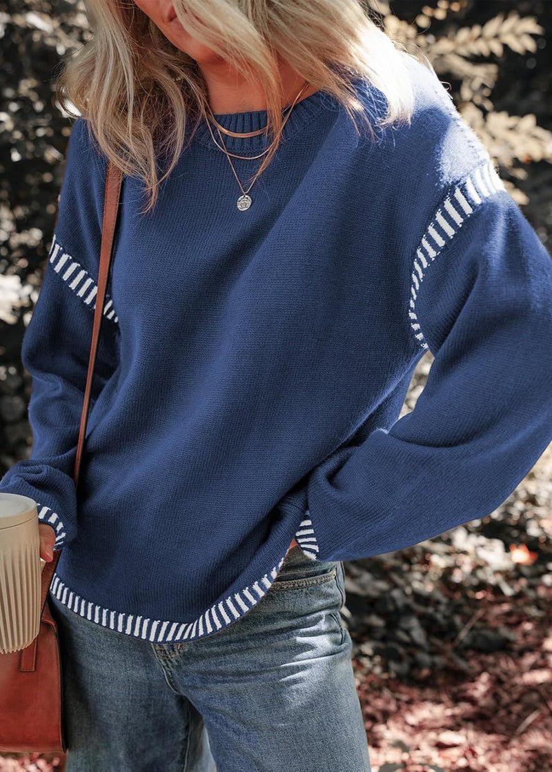 Marisa - Chic Contrast Sweater