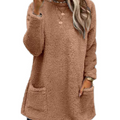 Lucy - Fleece Pullover Long Sweater