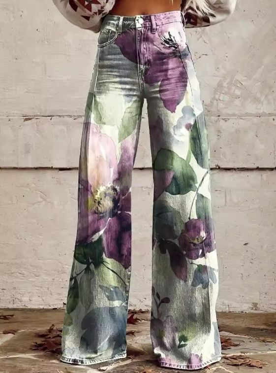 Feline - Retro Bohemian Trousers