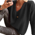 Kim - V Neck Pullover Sweater