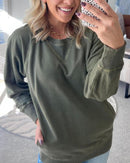 VIOLA - Ribbed Sweater with Pockets