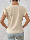 Celest - Cozy V-Neck Casual Tee