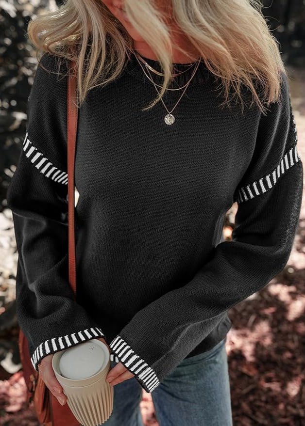 Marisa - Chic Contrast Sweater