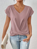 Celest - Cozy V-Neck Casual Tee