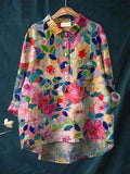 Lila - Elegant Floral Blouse