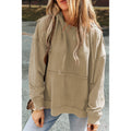 Nalas - Zip Henley Acid Wash Fleece Hoodie
