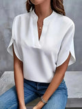 Thalia - Elegant V-Neck Blouse