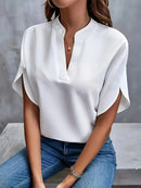 Thalia - Elegant V-Neck Blouse
