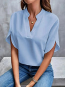 Thalia - Elegant V-Neck Blouse