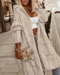 Jelone - Extended Length Hooded Cardigan