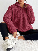 Aila - Fluffy Zip Sweater